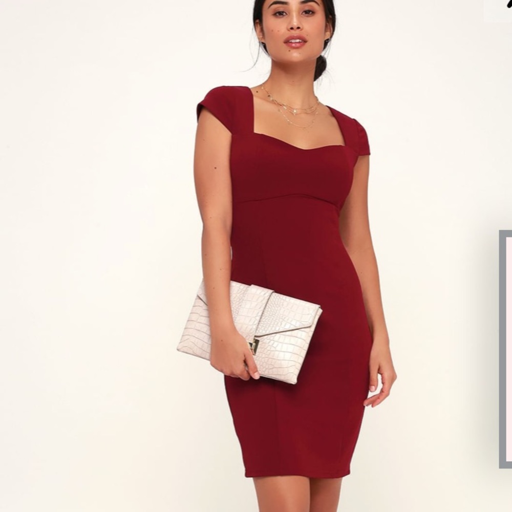 LuLu’s red dress like new 95% poly 5% spandex